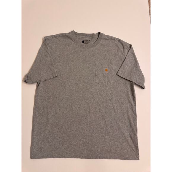 NWOT Men's Carhartt Loose Fit T-Shirt Pocket Gray Size L - Picture 1 of 5